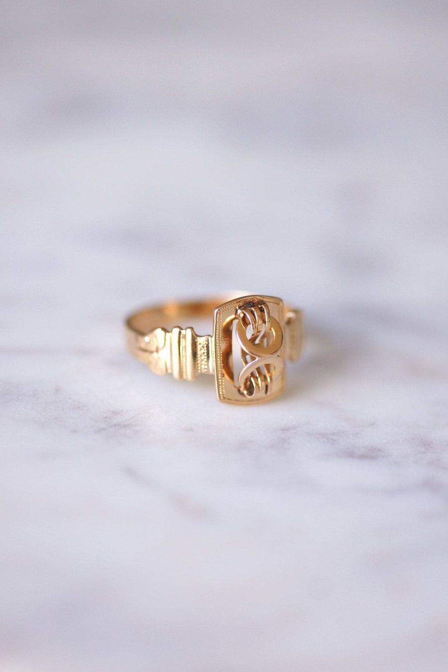 Antique rose gold eternity ring - Galerie Pénélope