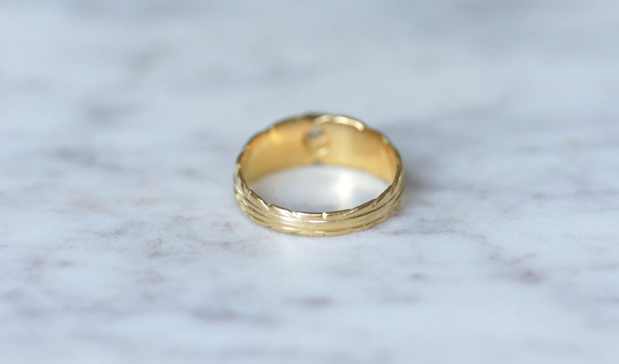 Yellow gold and diamond ring - Penelope Gallery