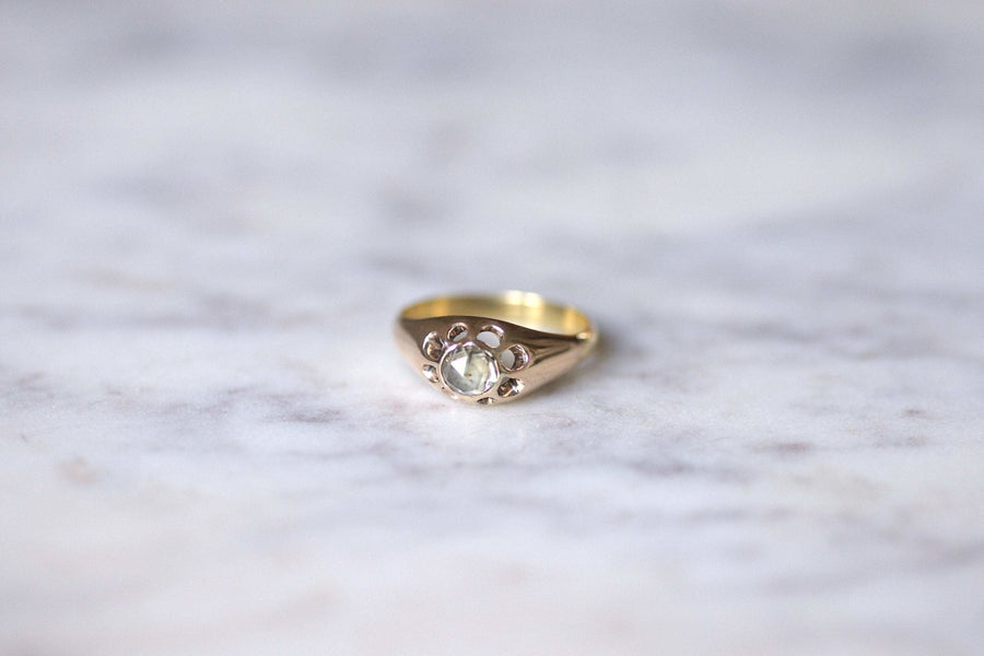 Antique Victorian gold and diamond rush ring - Galerie Pénélope