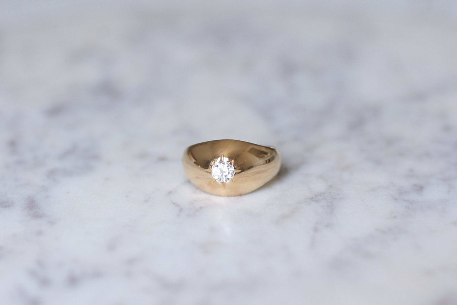 Vintage rose gold and diamond ring - Penelope Gallery