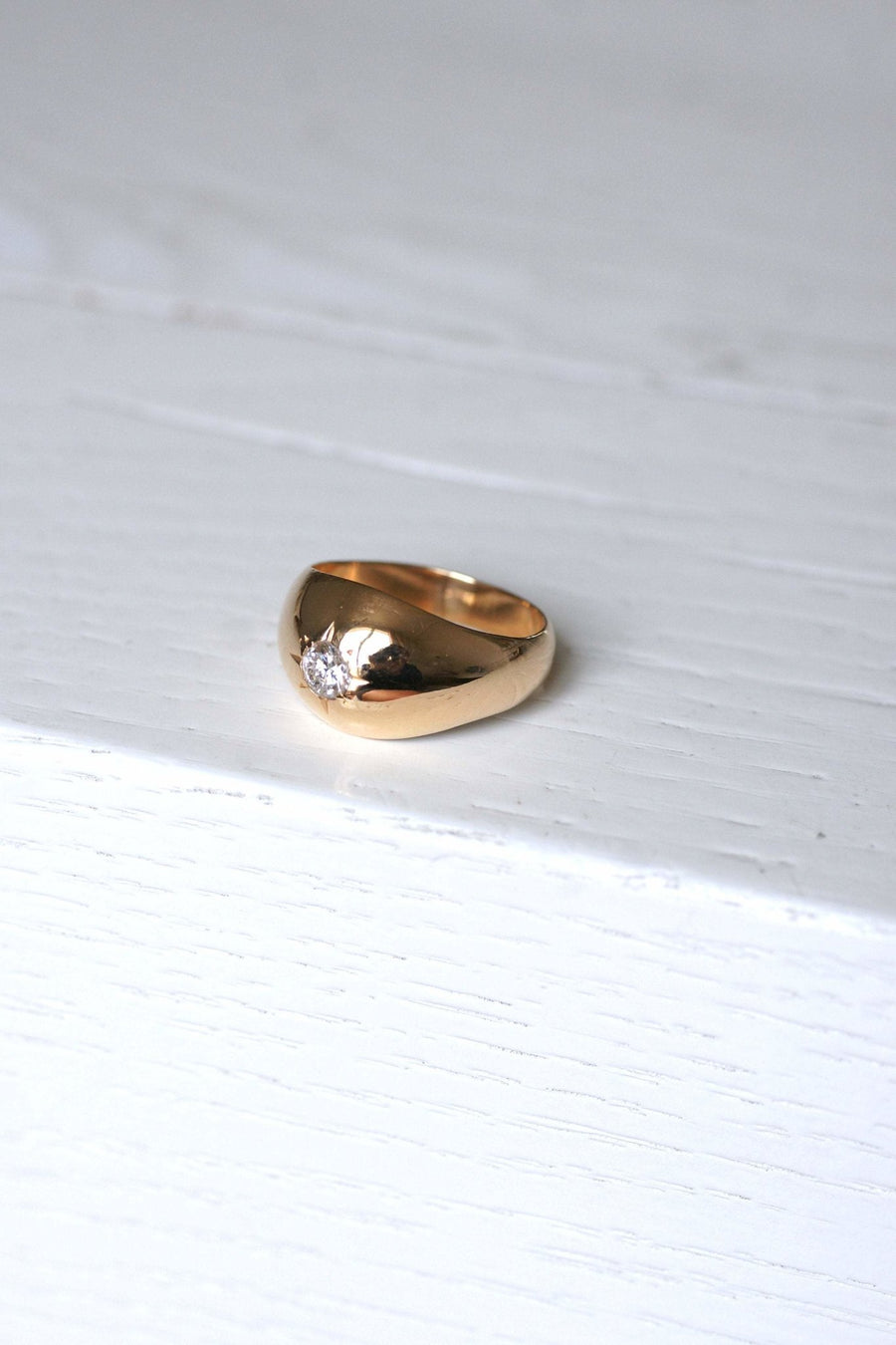 Vintage rose gold and diamond ring - Penelope Gallery
