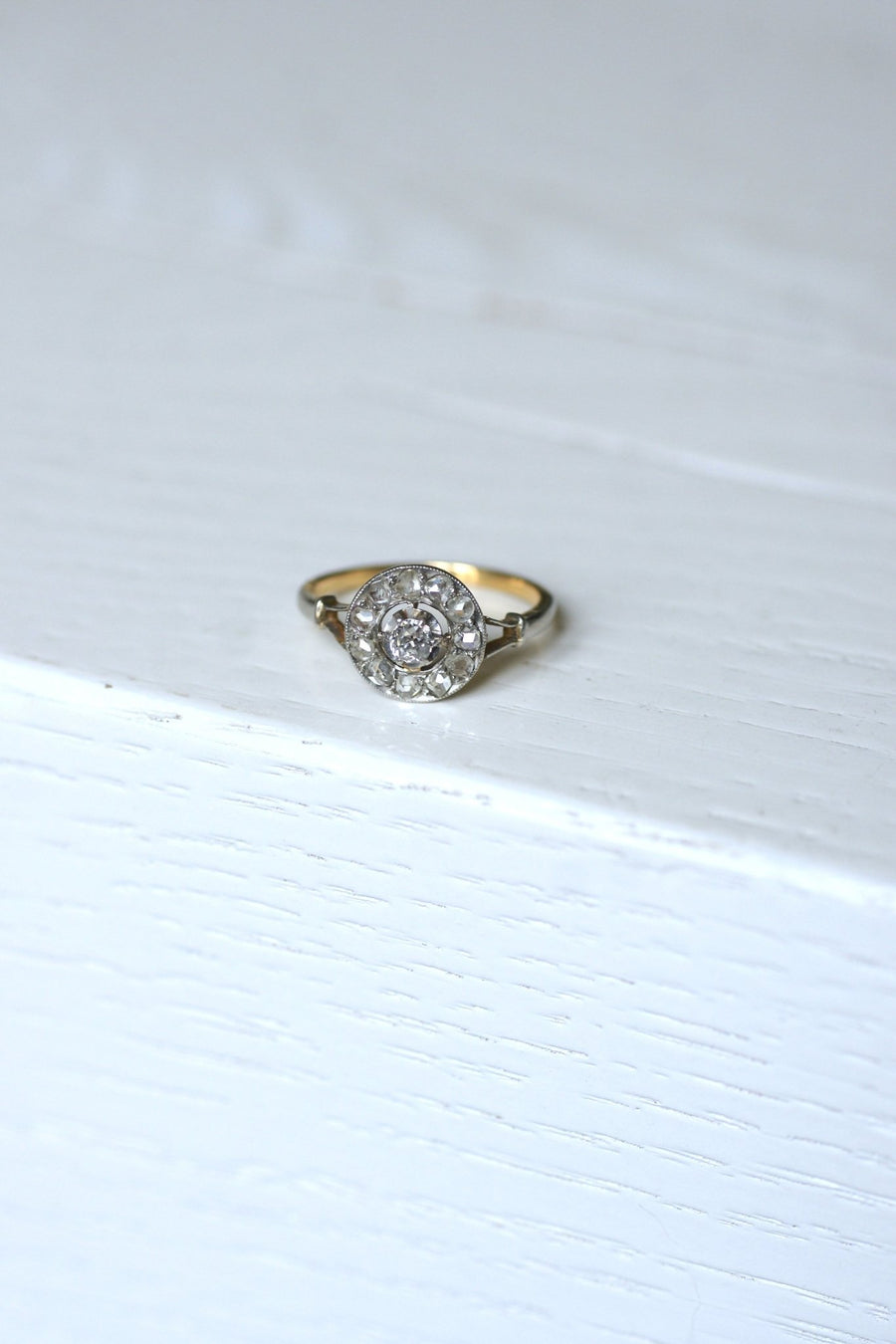 Antique diamond daisy ring - Penelope Gallery