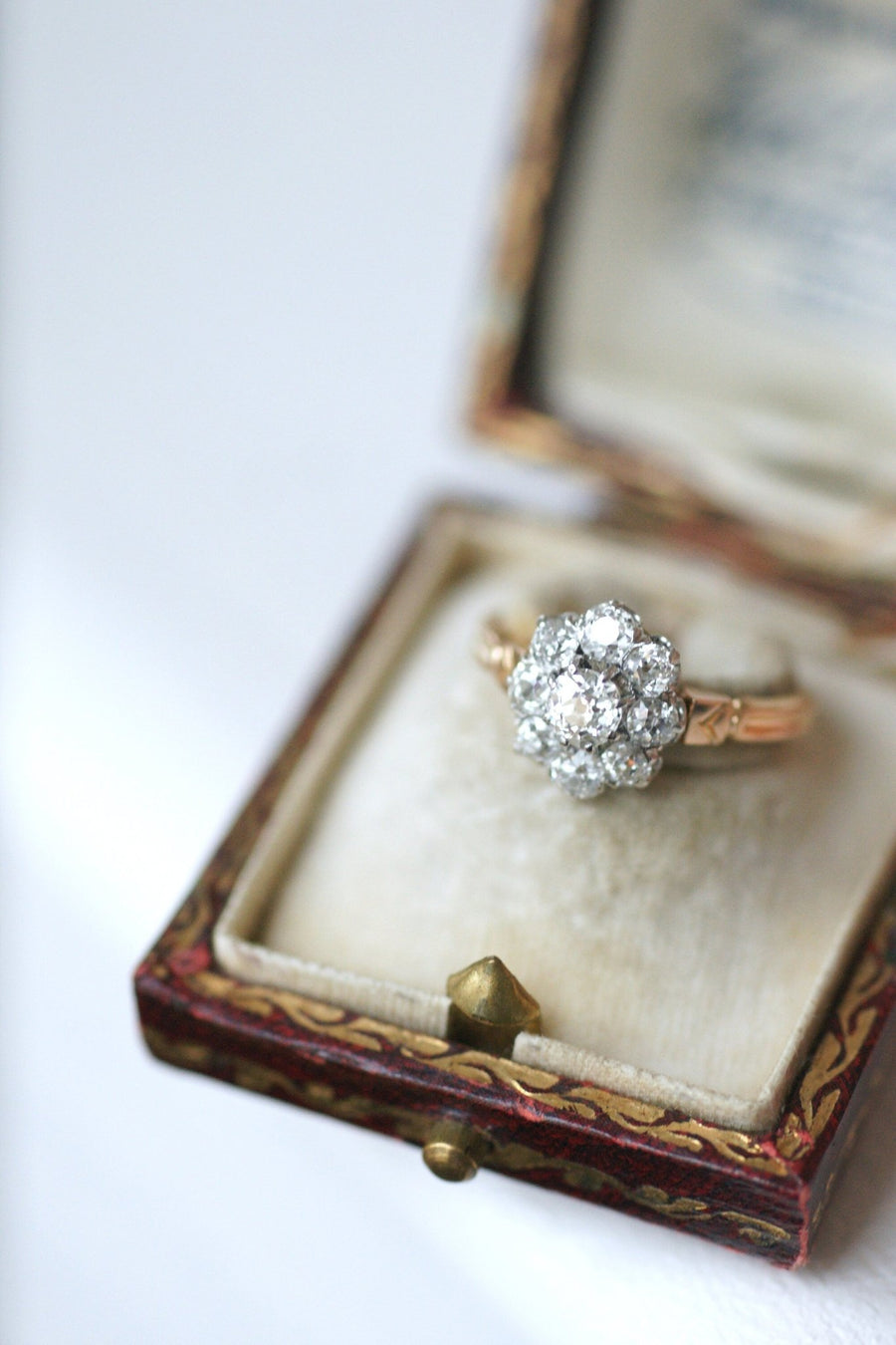 Antique diamond daisy ring - Penelope Gallery