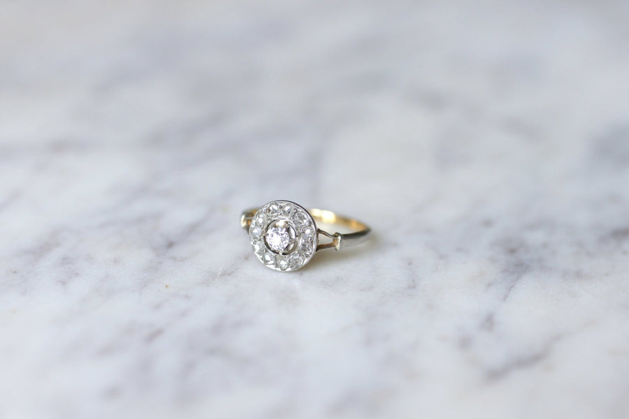 Antique diamond daisy ring - Penelope Gallery