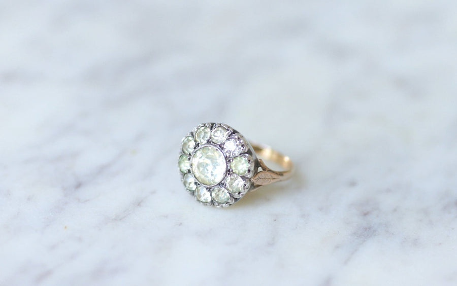 Antique Rhinestone Daisy Ring - Penelope Gallery