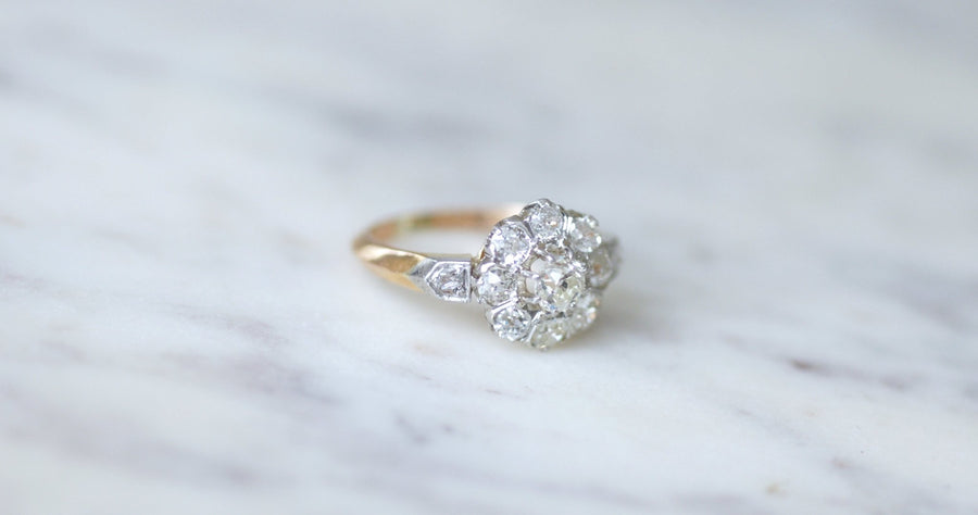 Belle Epoque diamond daisy ring - Galerie Pénélope