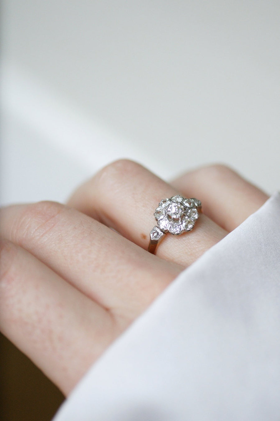 Belle Epoque diamond daisy ring - Galerie Pénélope