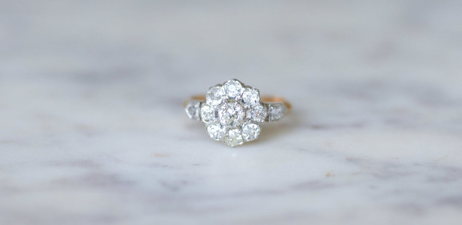 Belle Epoque diamond daisy ring - Galerie Pénélope