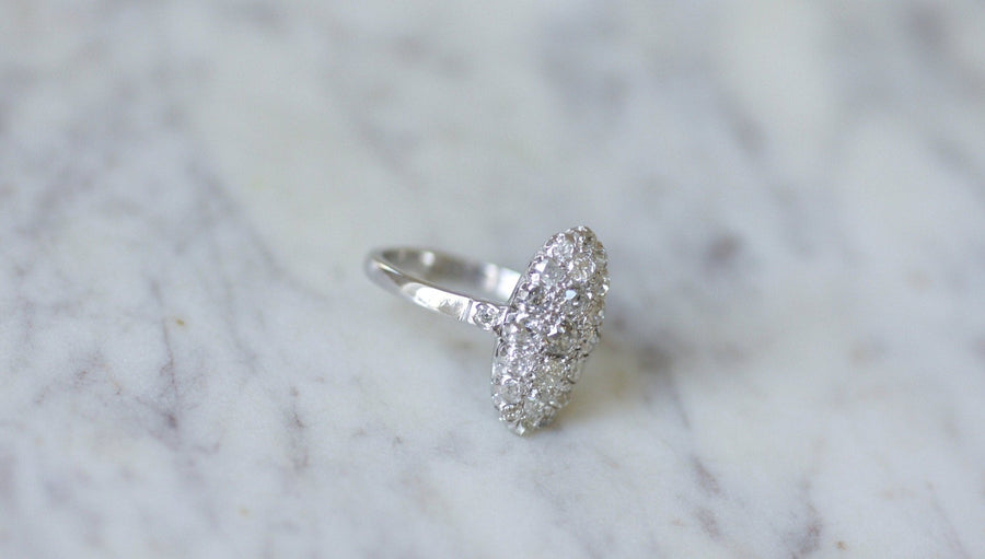 Marquise Antique Diamond Ring - Penelope Gallery