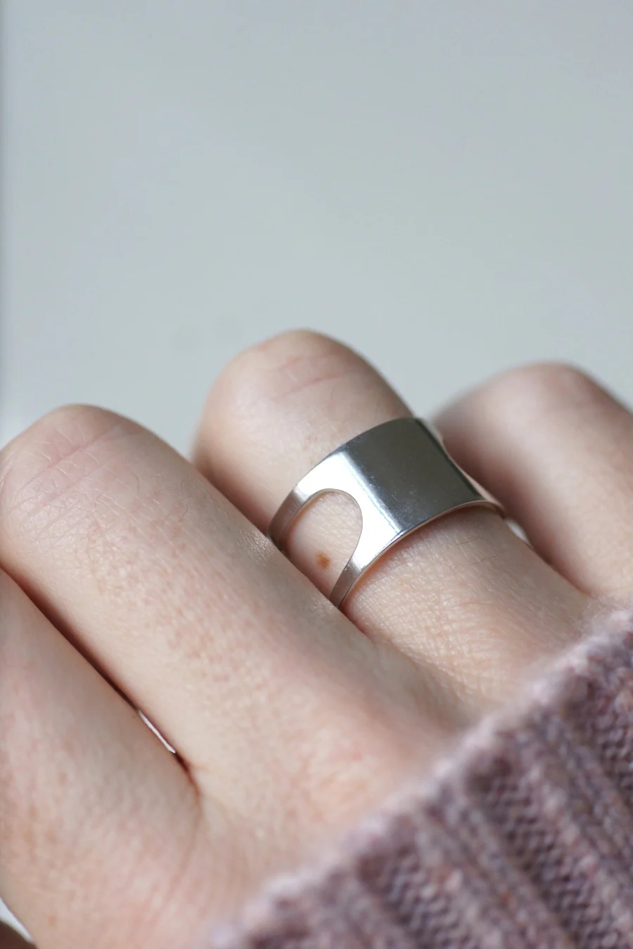 Pierre Cardin Space Age white gold ring - Galerie Pénélope