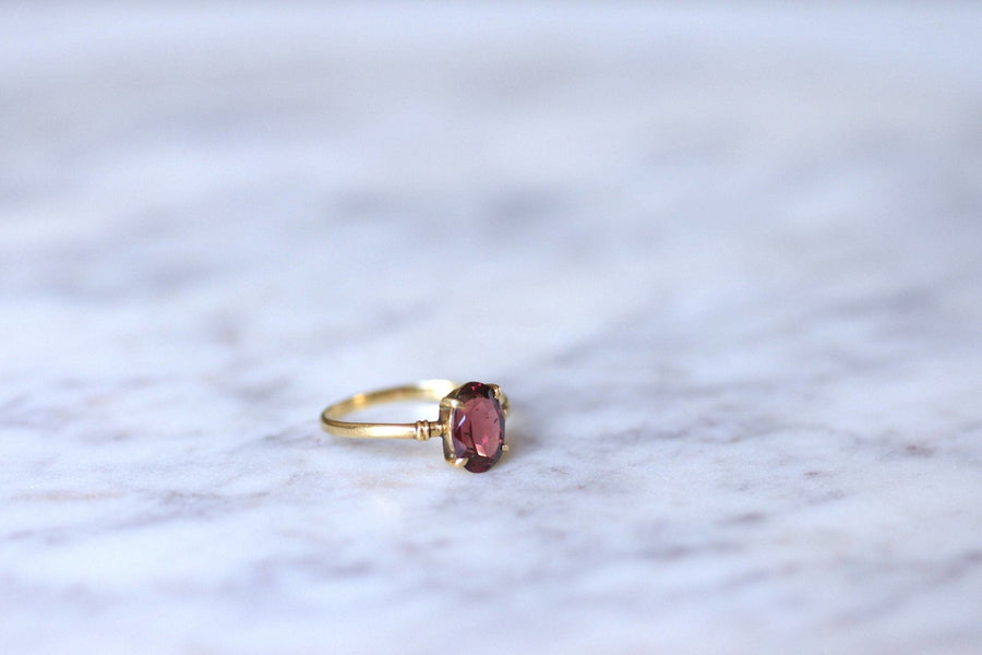 Gold and garnet ring - Penelope Gallery