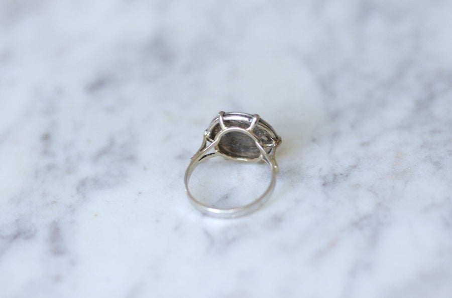 Ring Napoleon coin 20 cent Francs on white gold - Galerie Pénélope