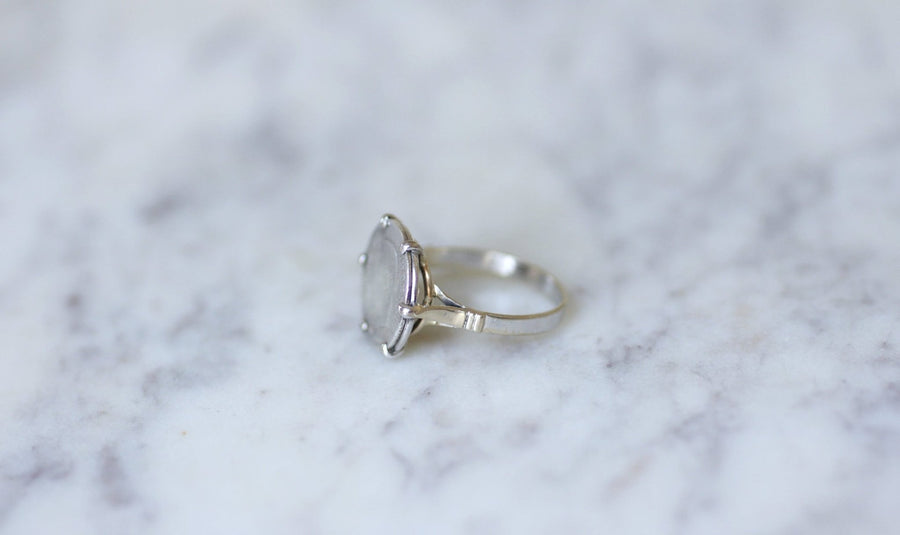 Ring Napoleon coin 20 cent Francs on white gold - Galerie Pénélope