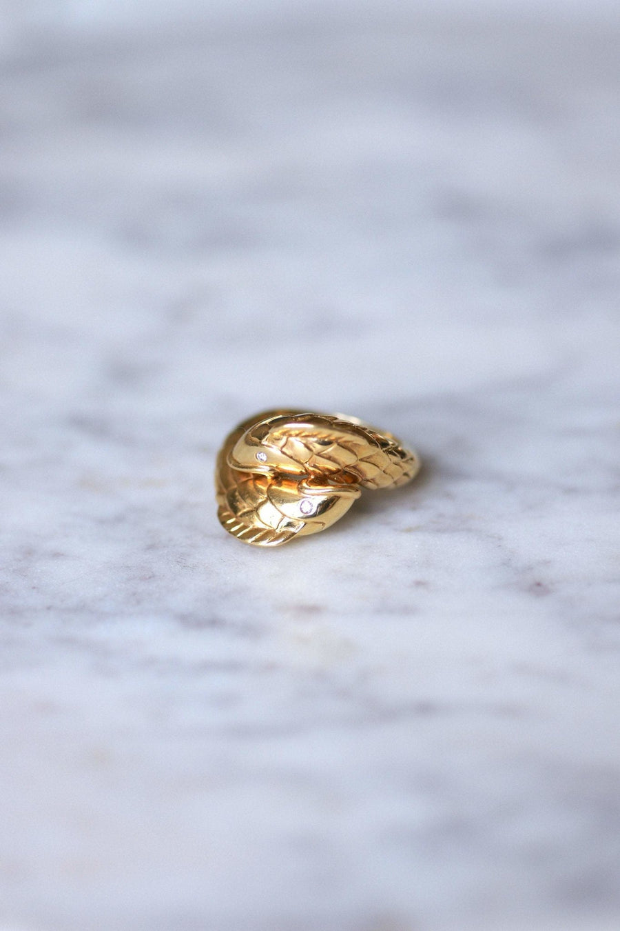 Poisson best sale bague or