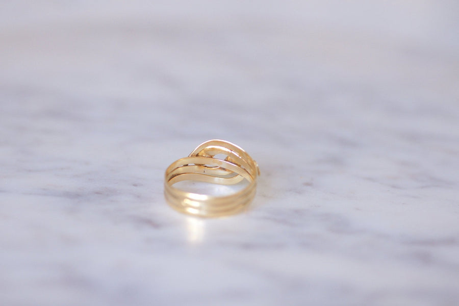 Victorian coiled snakes diamond ring - Penelope Gallery