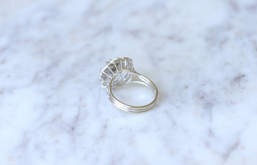 White gold and diamond spiral ring - Penelope Gallery
