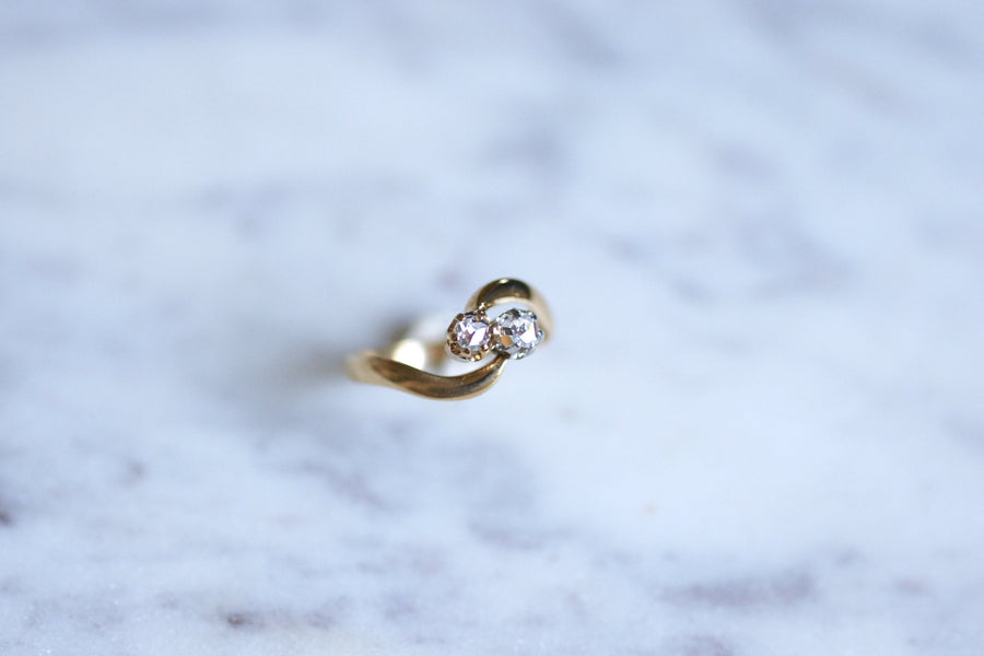 Belle Epoque gold and diamonds ring - Galerie Pénélope