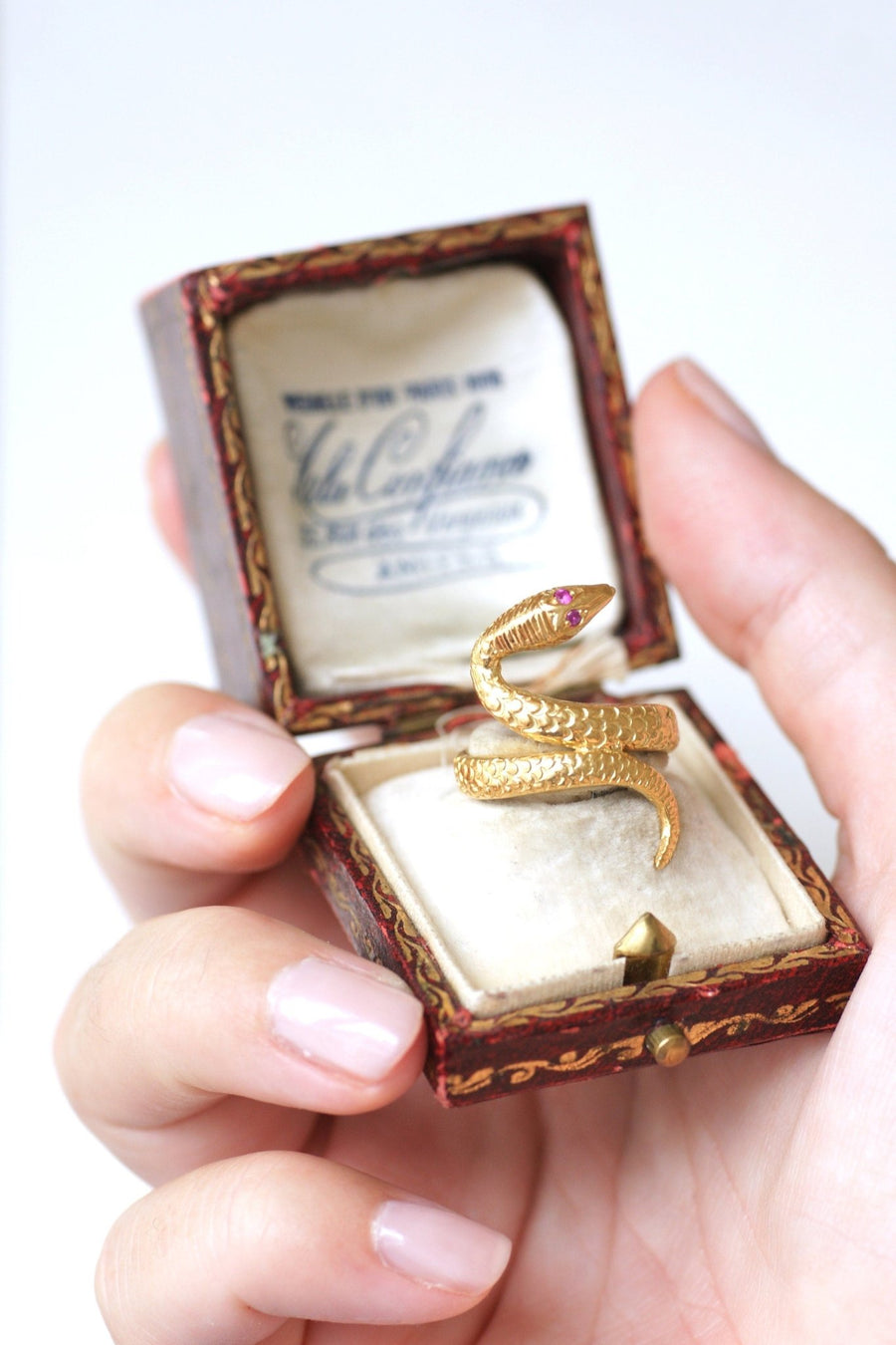 Vintage Snake Ring Yellow Gold - Penelope Gallery