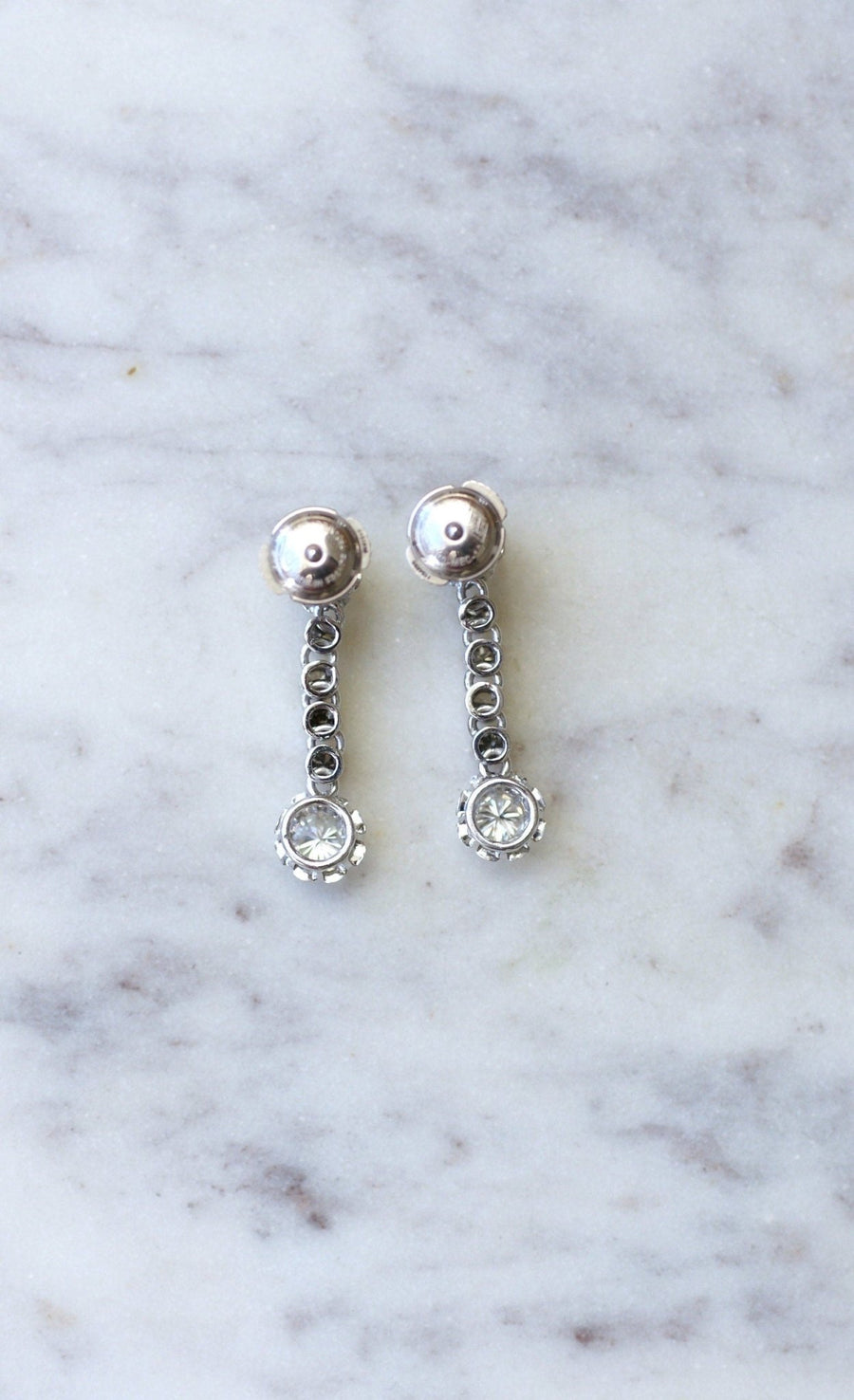 Art Deco diamond earrings - Penelope Gallery