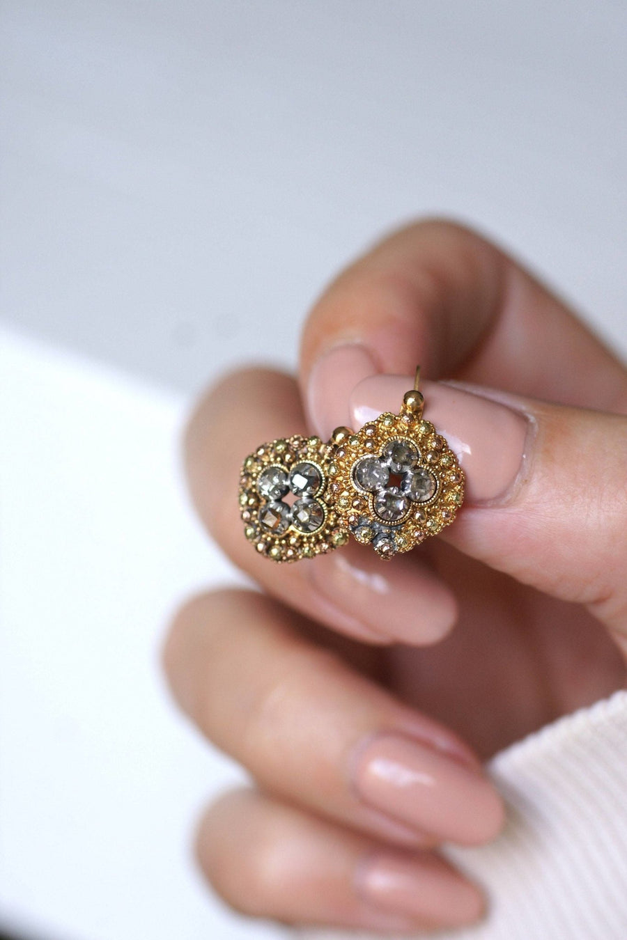 Charles X diamond earrings - Penelope Gallery