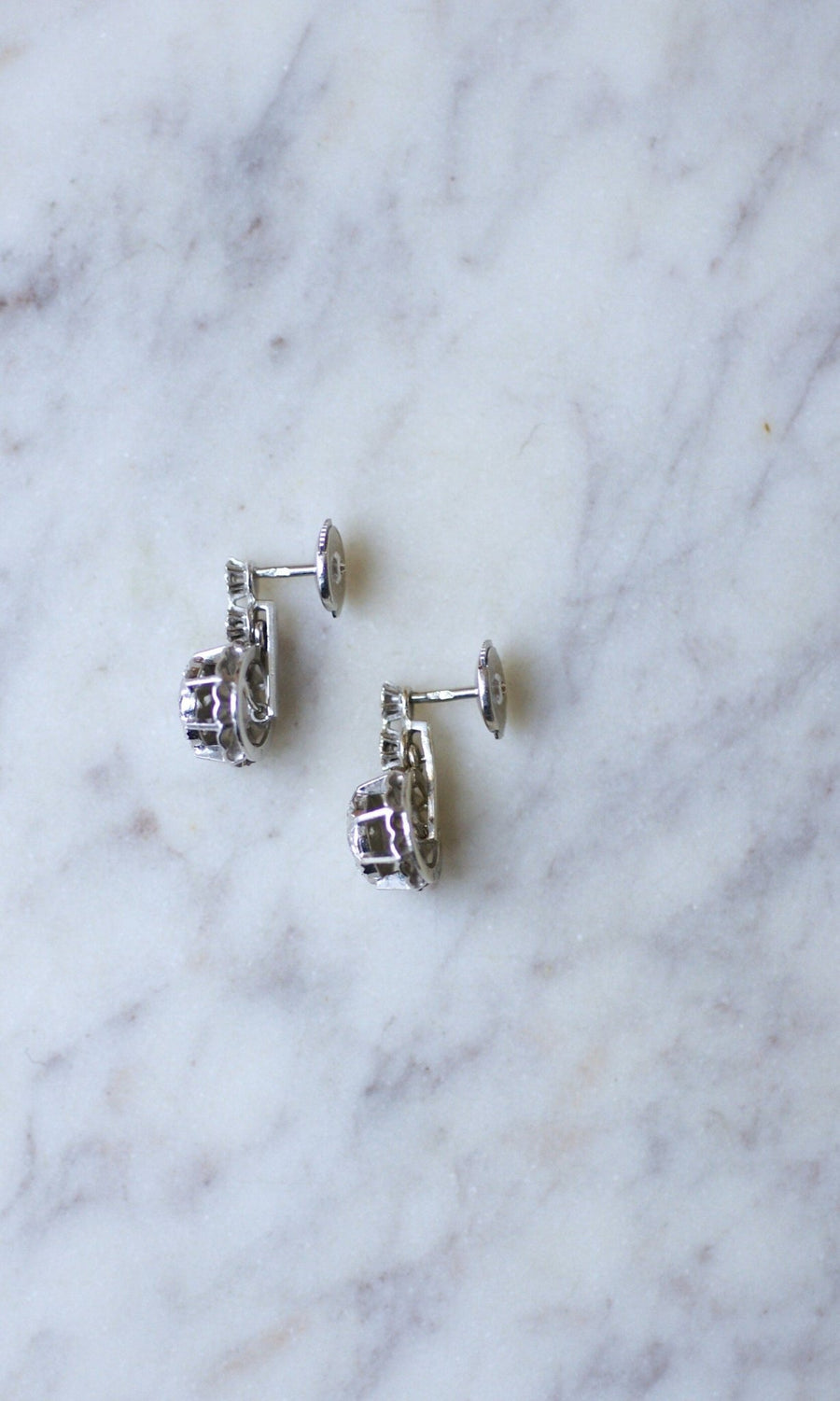 Diamond illusion kitten earrings - Penelope Gallery