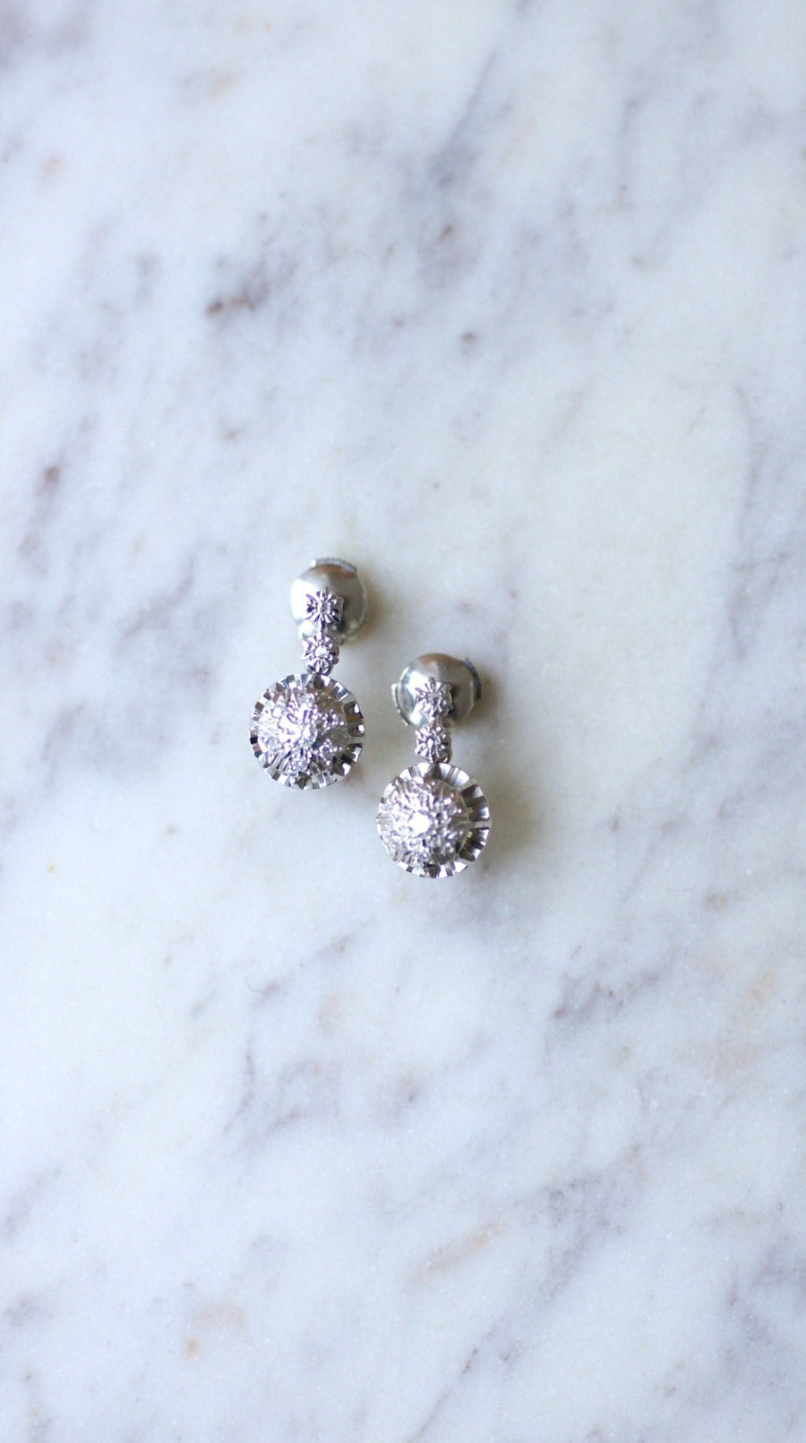 Diamond illusion kitten earrings - Penelope Gallery