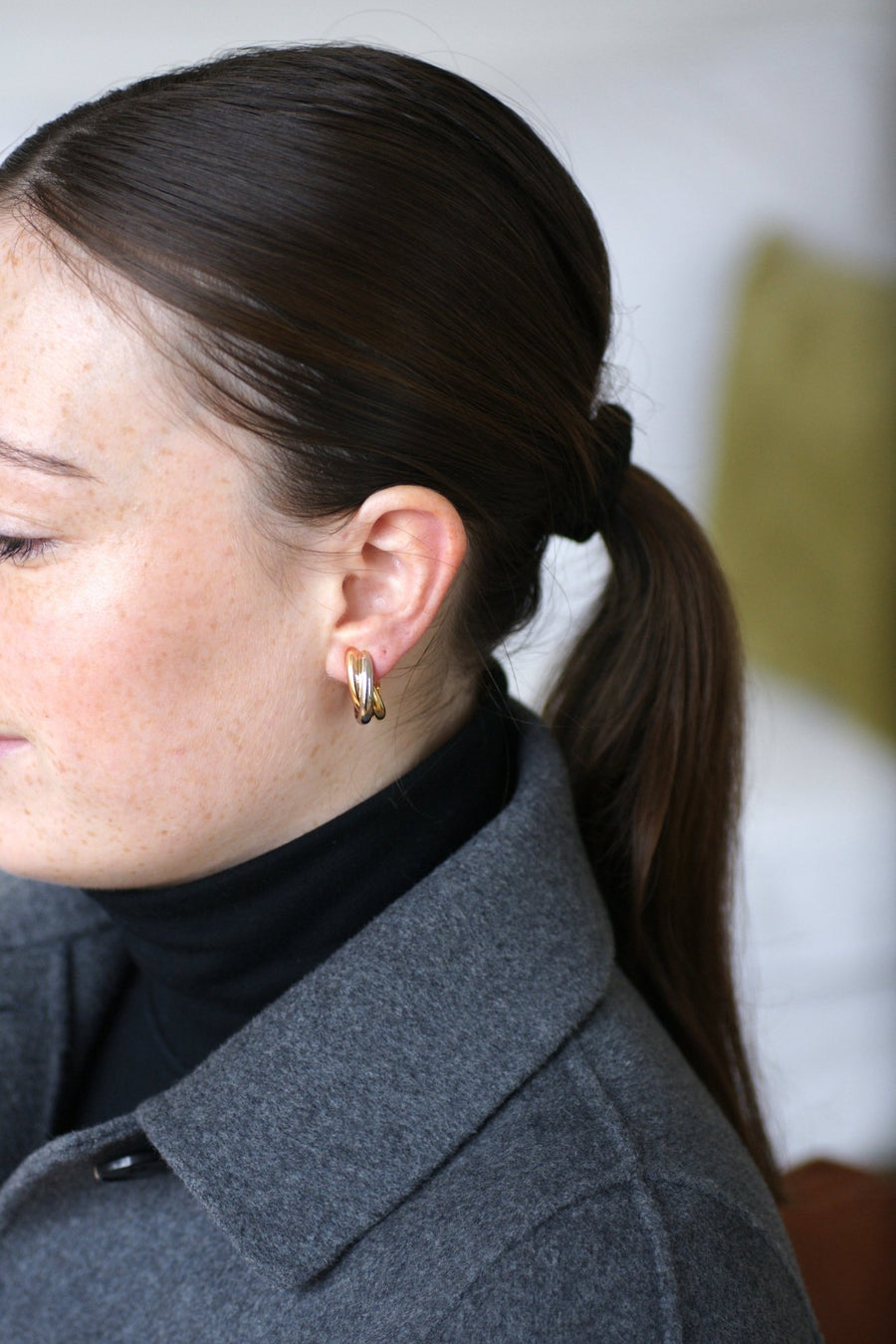 Cartier Trinity three gold hoop earrings - Galerie Pénélope