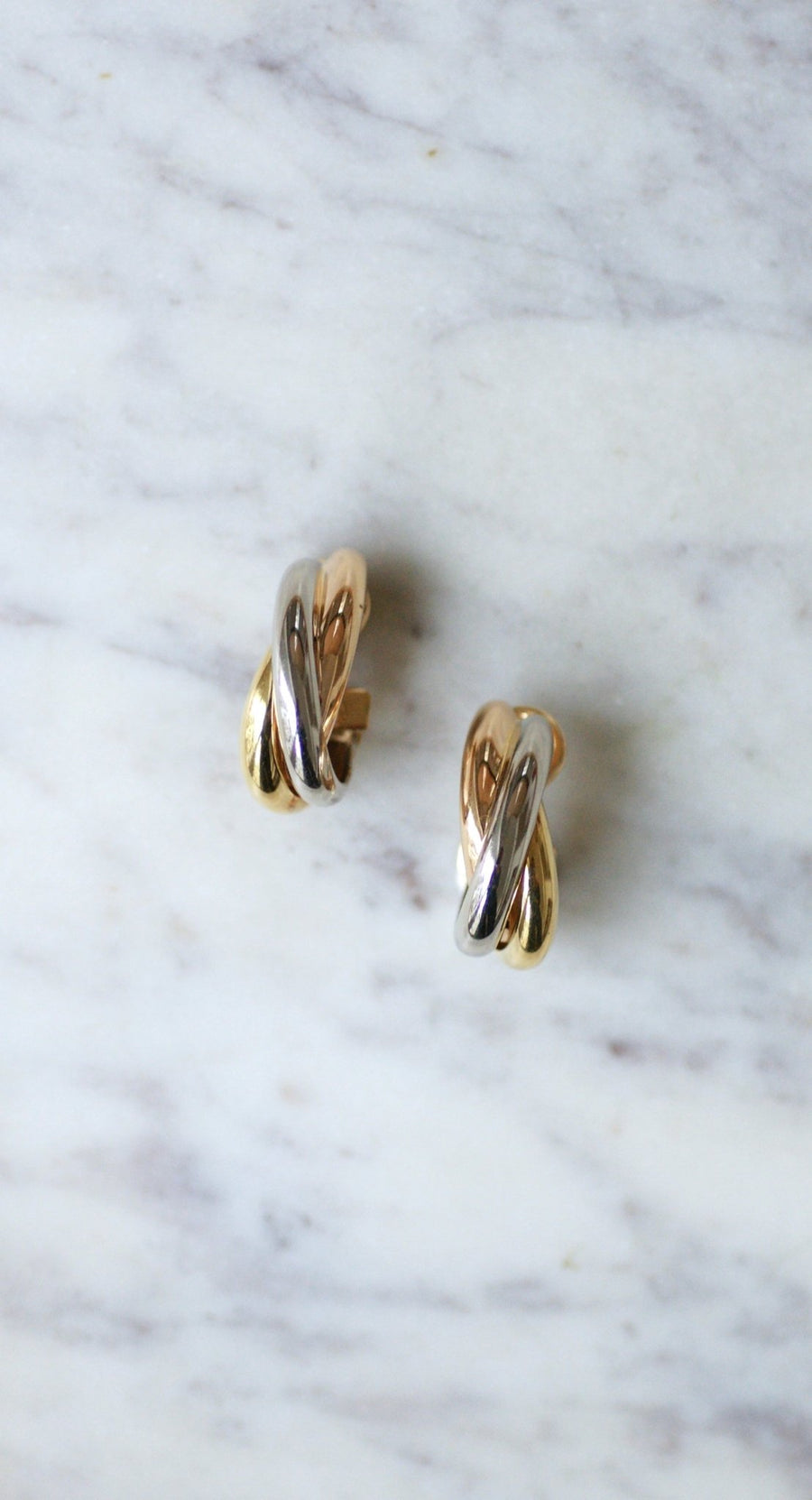 Cartier Trinity three gold hoop earrings - Galerie Pénélope