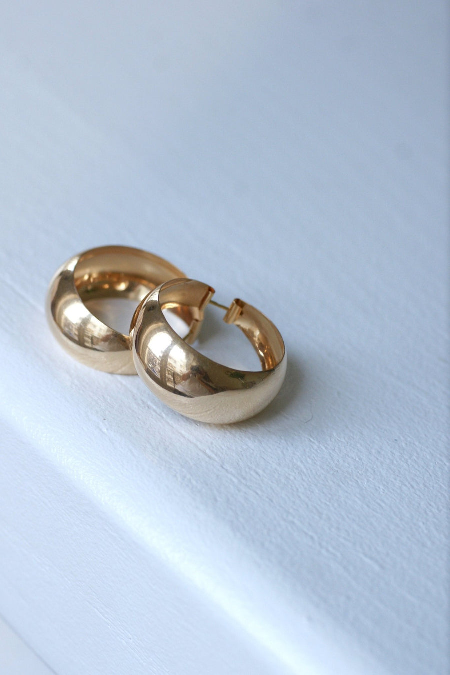 Rose gold creole earrings - Penelope Gallery