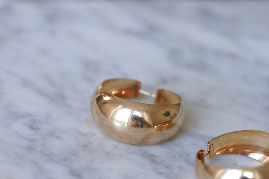 Rose gold creole earrings - Penelope Gallery