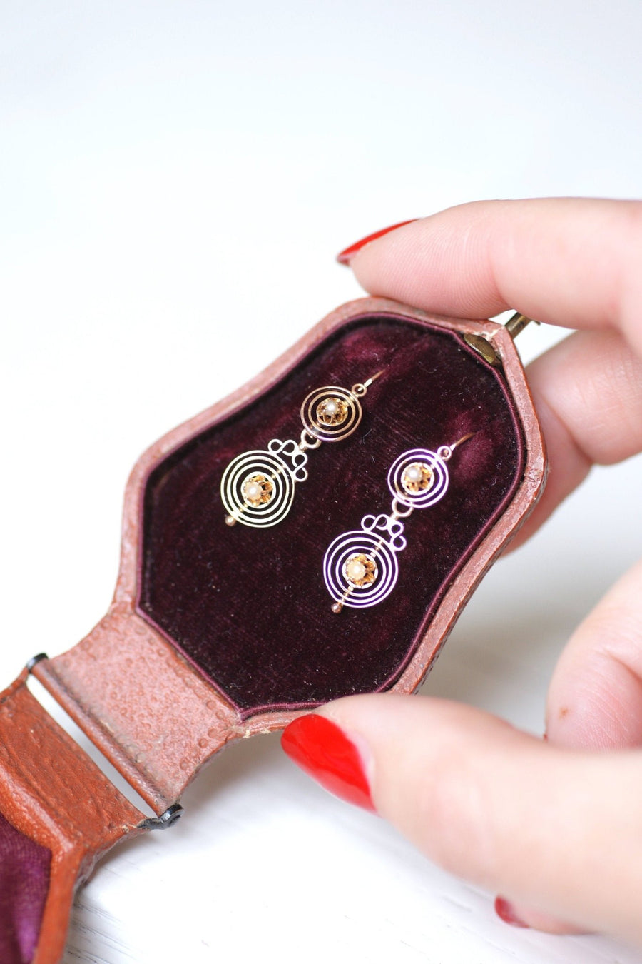 Antique sleeper earrings - Penelope Gallery