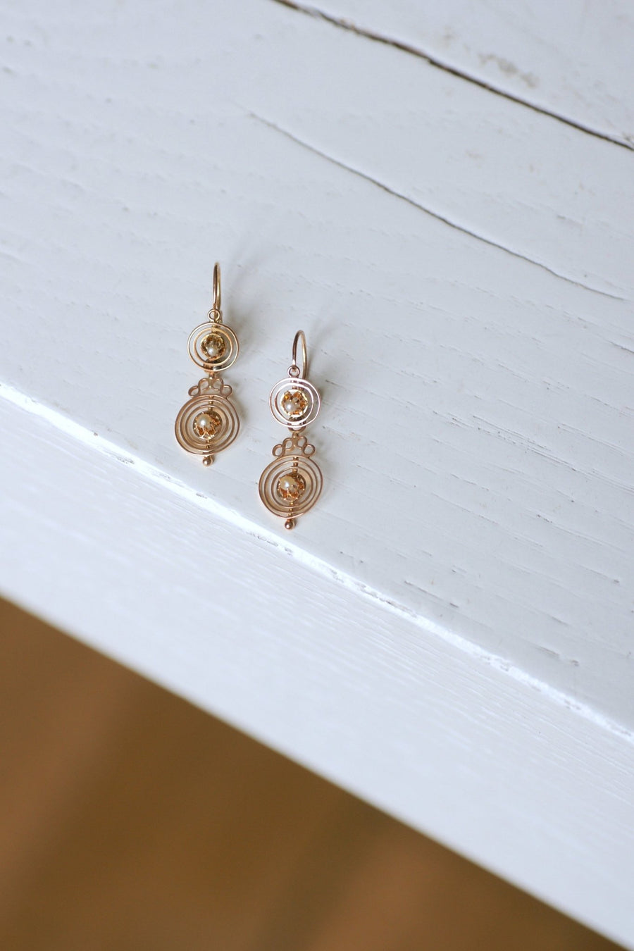 Antique sleeper earrings - Penelope Gallery