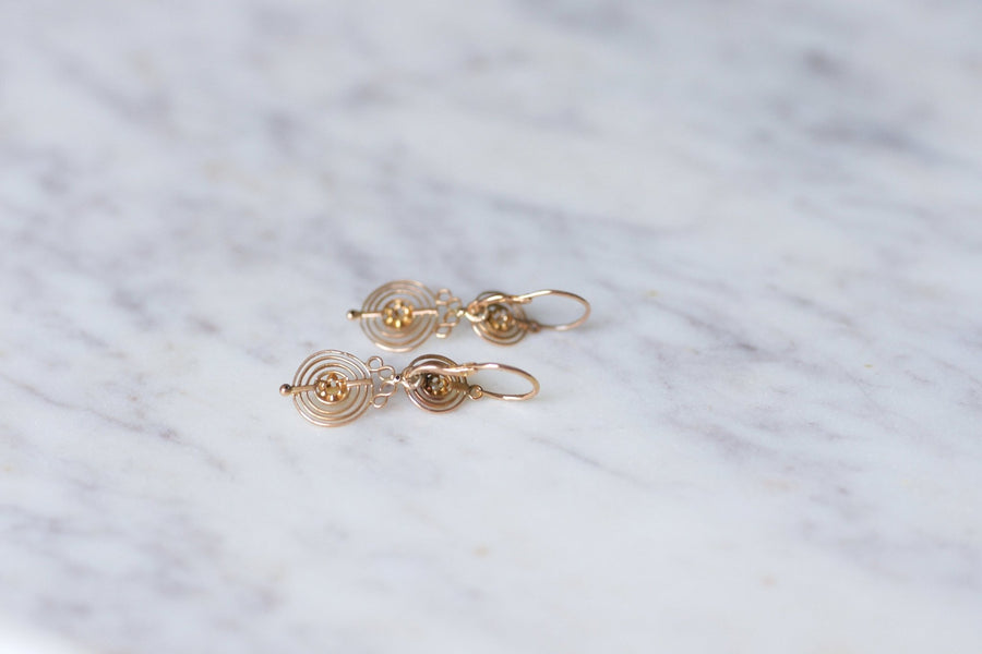 Antique sleeper earrings - Penelope Gallery