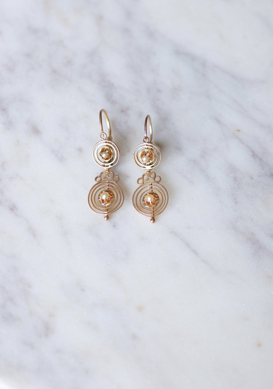 Antique sleeper earrings - Penelope Gallery