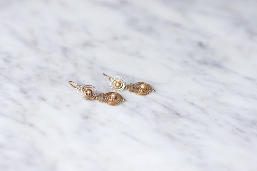 Antique sleeper earrings - Penelope Gallery