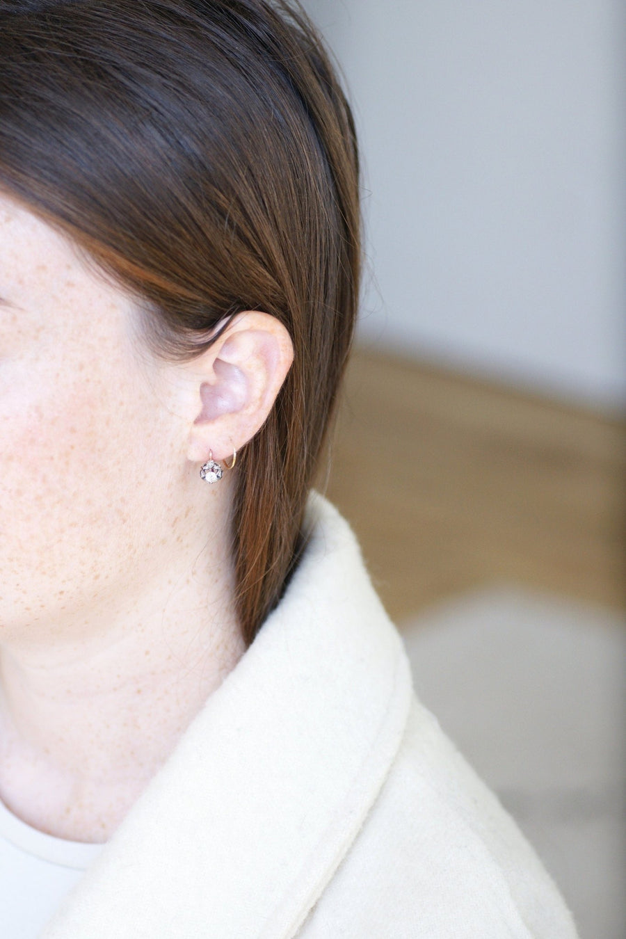 0.50 ct diamond earrings - Galerie Pénélope