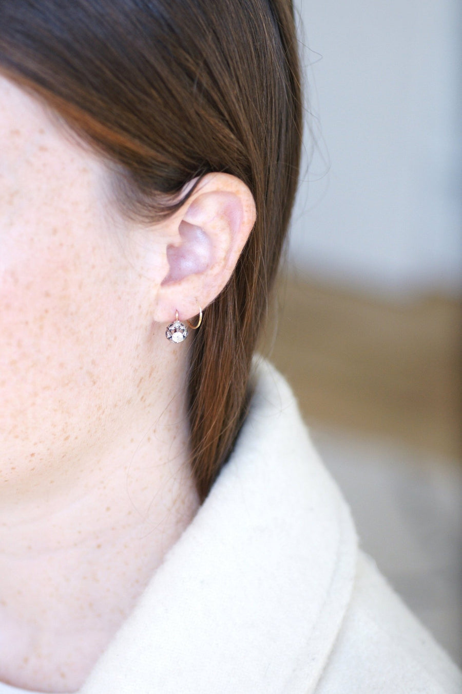 0.50 ct diamond earrings - Galerie Pénélope