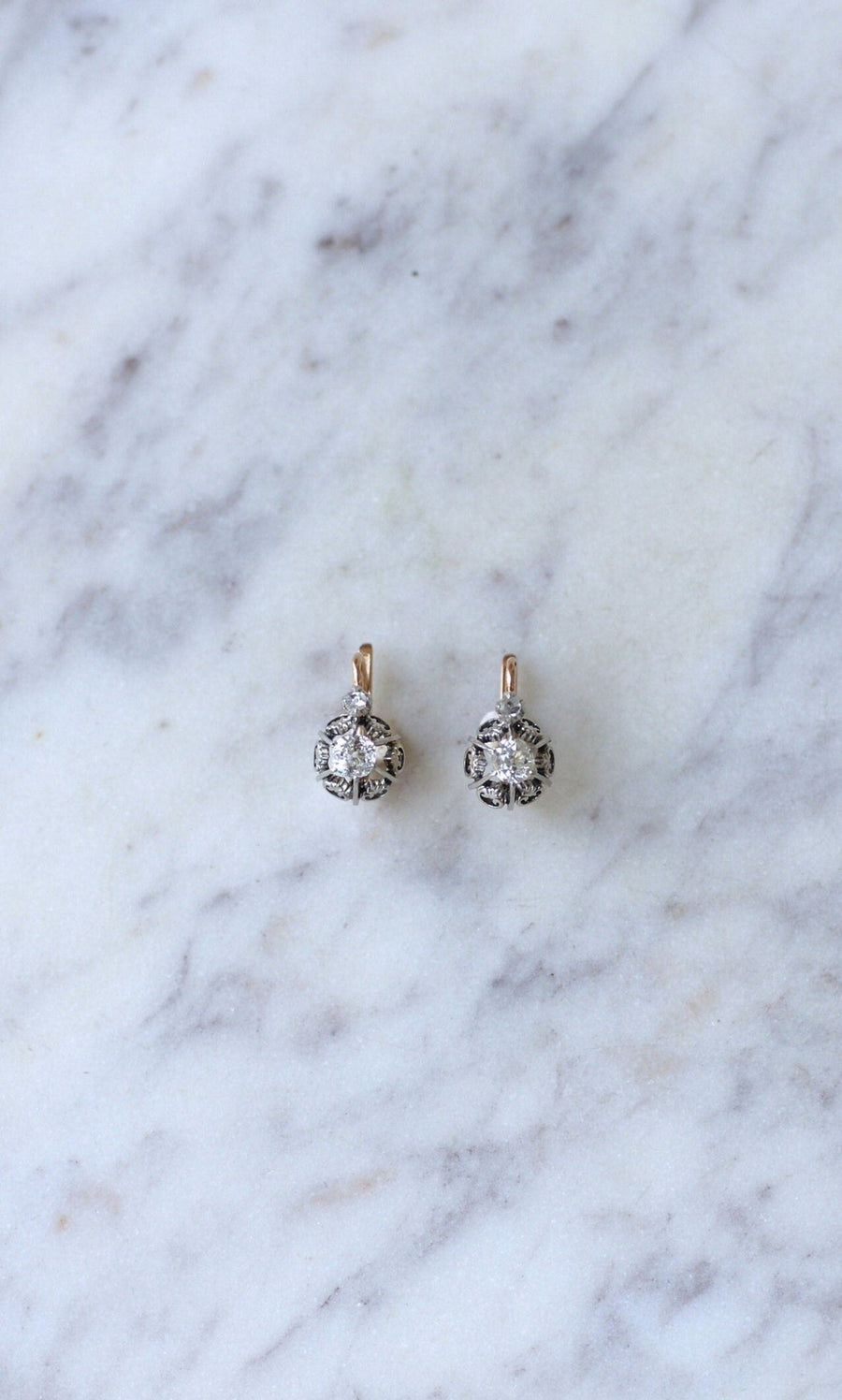 0.50 ct diamond earrings - Galerie Pénélope