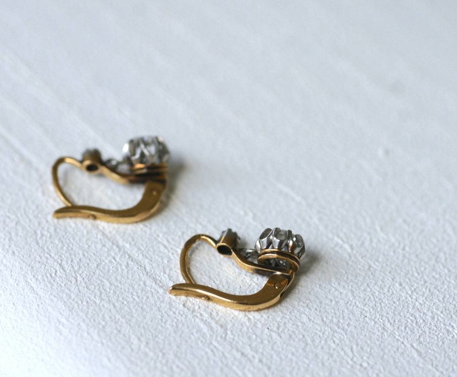 Diamond sleeper earrings - Penelope Gallery