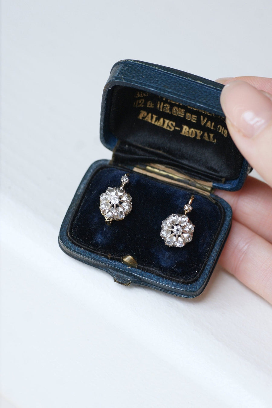 Diamond daisy earrings - Penelope Gallery