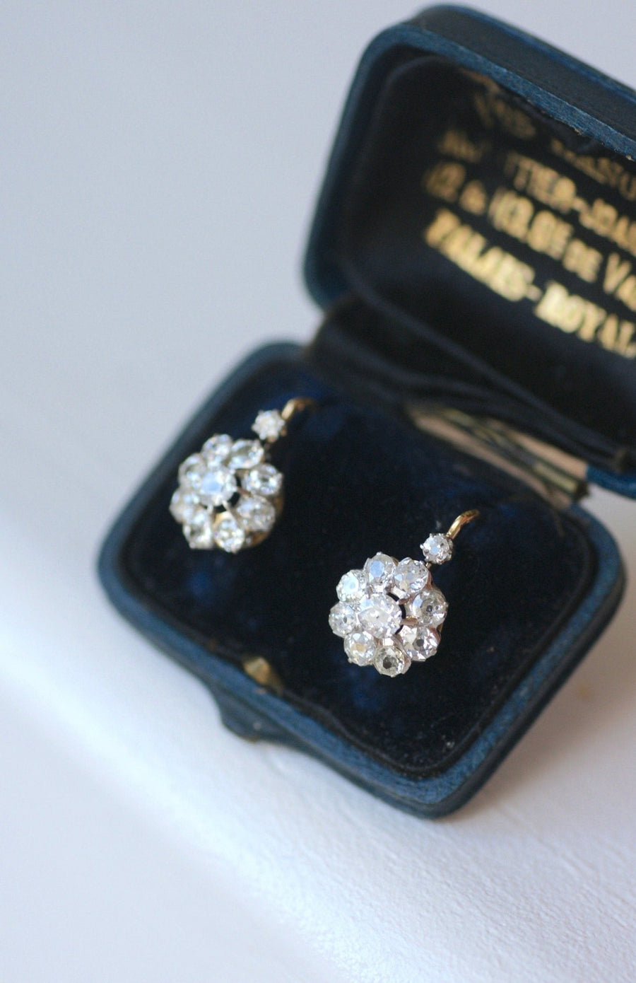 Diamond daisy earrings - Penelope Gallery