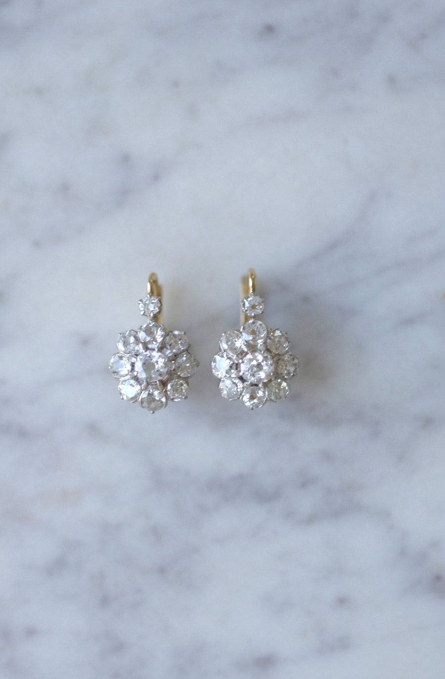 Diamond daisy earrings - Penelope Gallery
