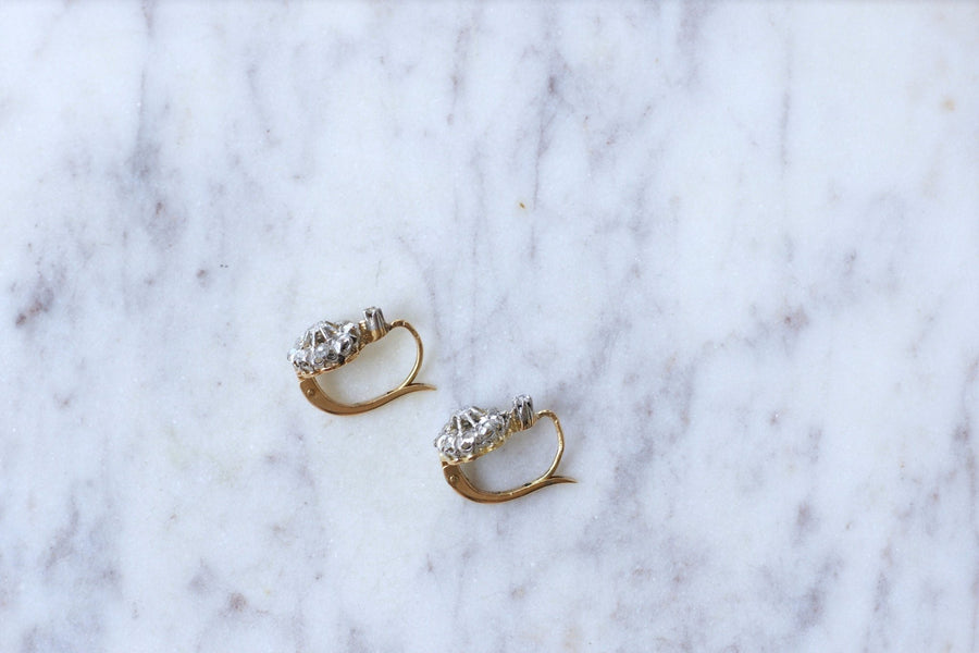 Diamond daisy earrings - Penelope Gallery