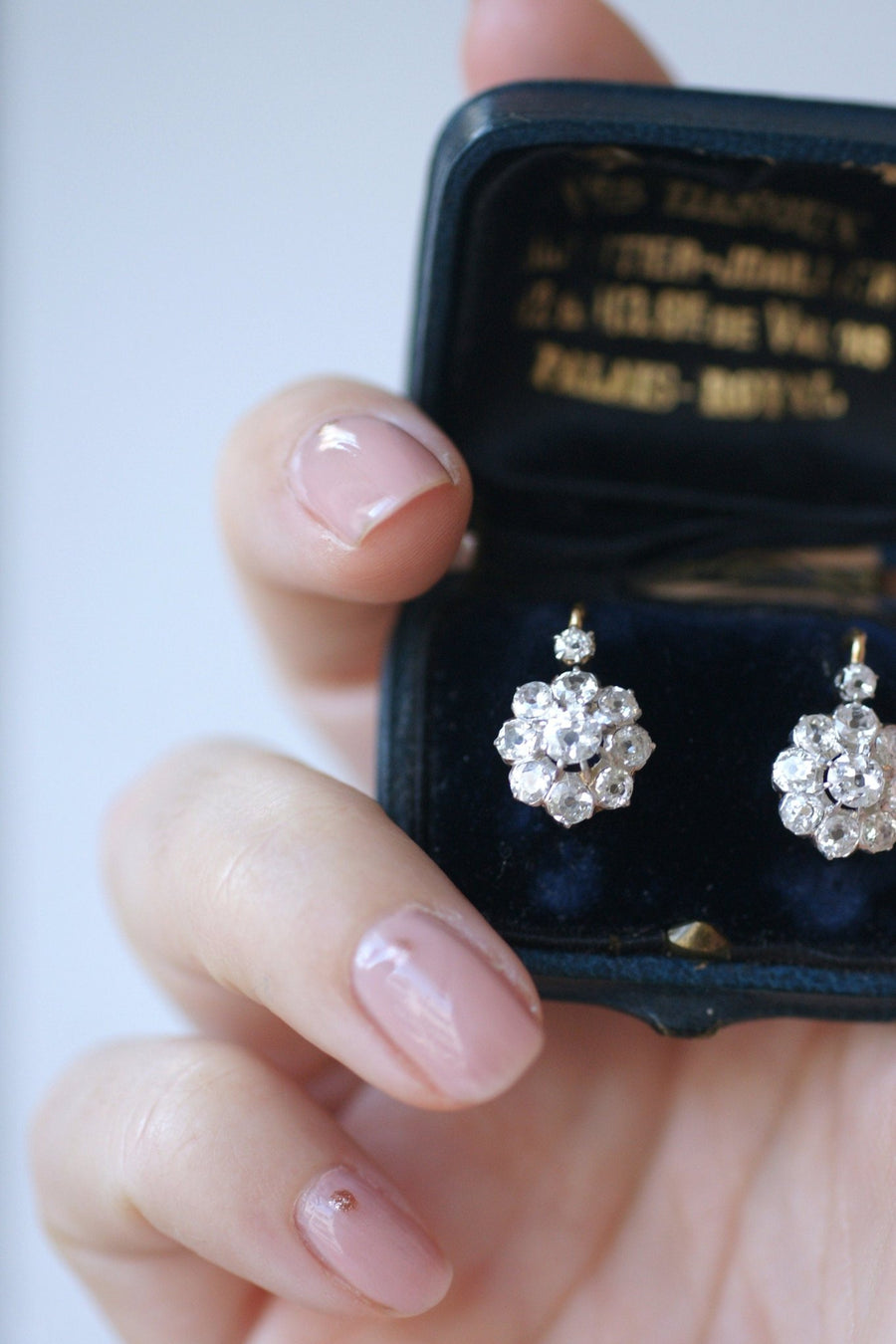 Diamond daisy earrings - Penelope Gallery