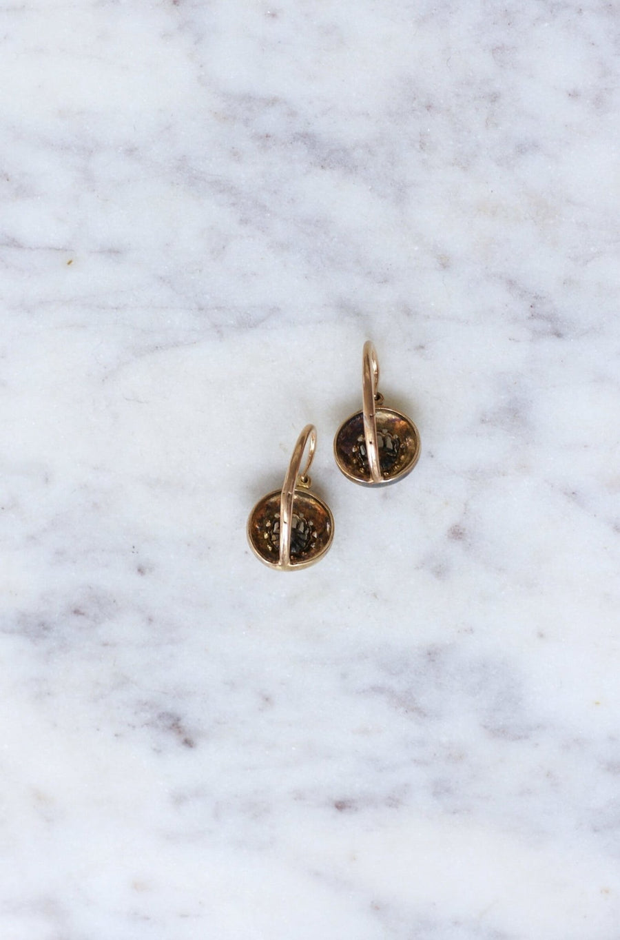 Greek meander earrings with diamonds - Galerie Pénélope