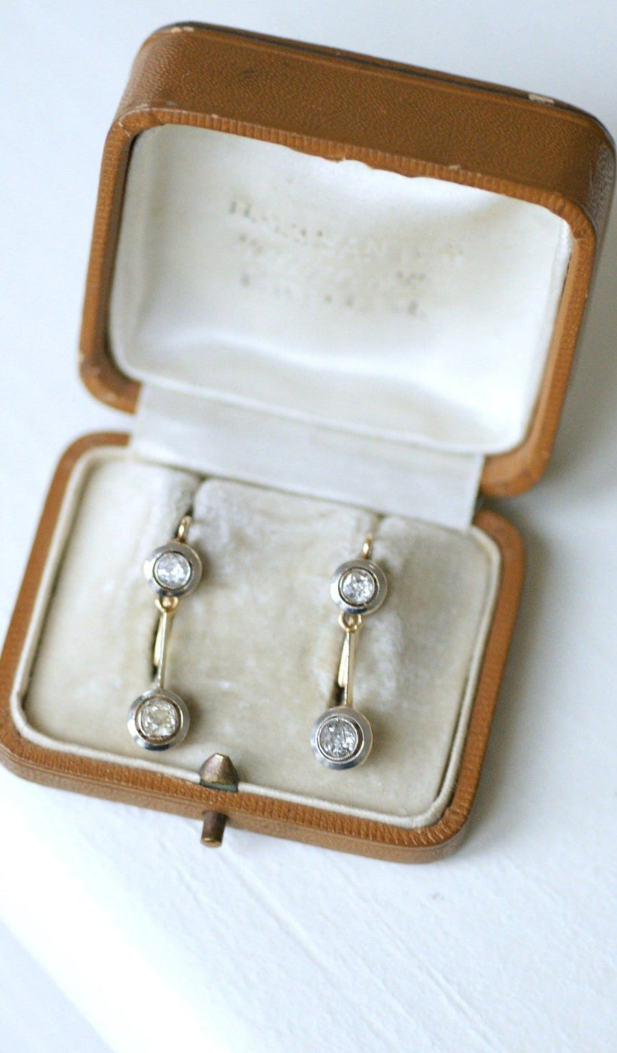 Art Deco diamond earrings - Penelope Gallery