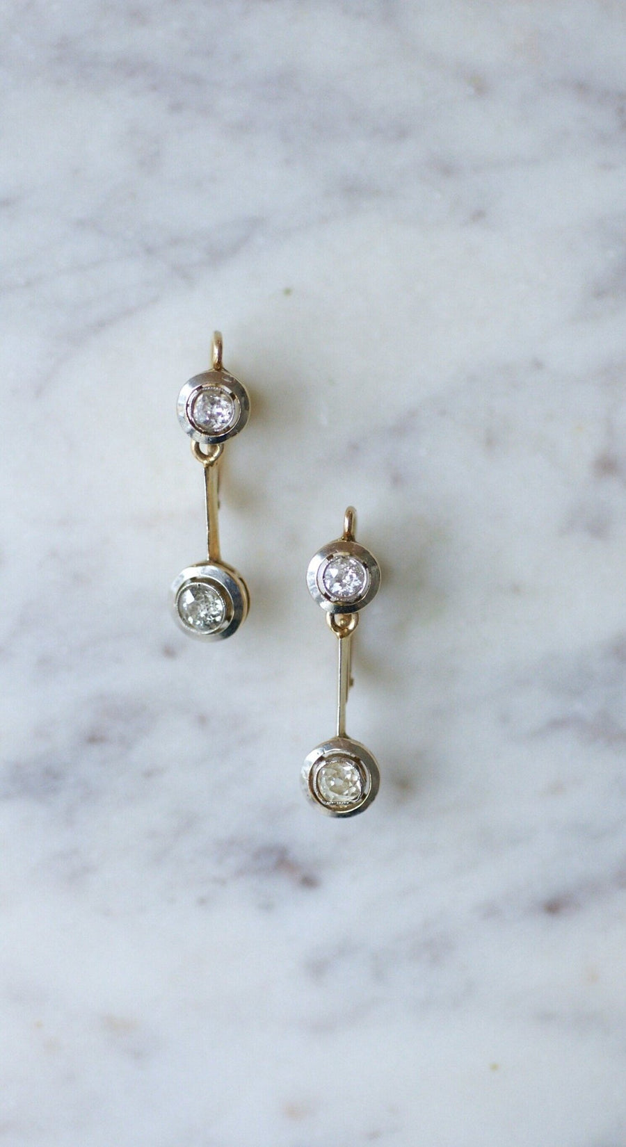 Art Deco diamond earrings - Penelope Gallery