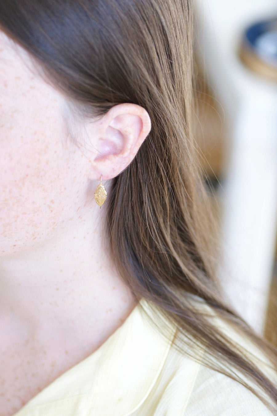 Two gold fish earrings - Penelope Gallery