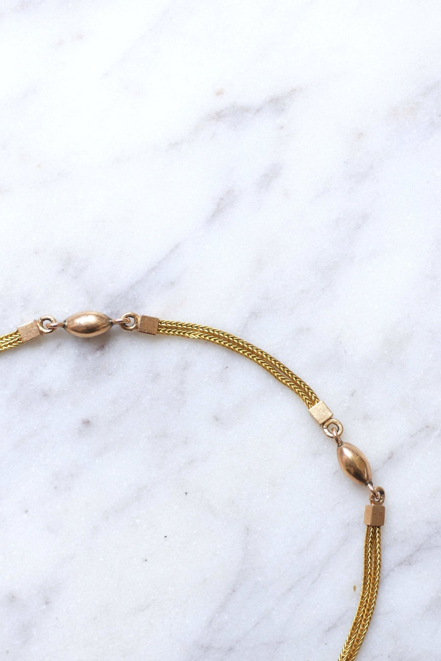 Antique pink and yellow gold bracelet - Penelope Gallery