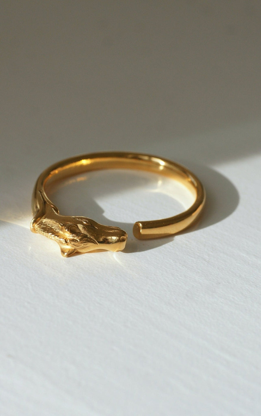 Golden Hermes horse head bracelet - Penelope Gallery
